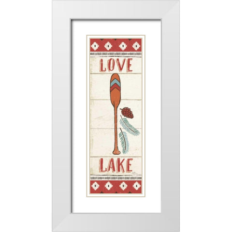 Vintage Lake XII White Modern Wood Framed Art Print with Double Matting by Penner, Janelle