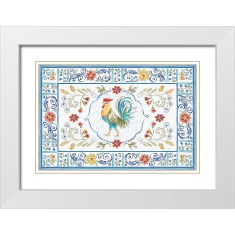 Morning Bloom I White Modern Wood Framed Art Print with Double Matting by Brissonnet, Daphne