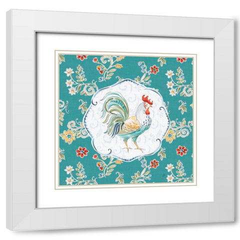 Morning Bloom II White Modern Wood Framed Art Print with Double Matting by Brissonnet, Daphne