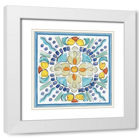 Morning Bloom VI White Modern Wood Framed Art Print with Double Matting by Brissonnet, Daphne