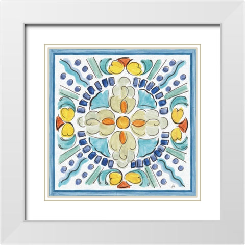 Morning Bloom VI White Modern Wood Framed Art Print with Double Matting by Brissonnet, Daphne