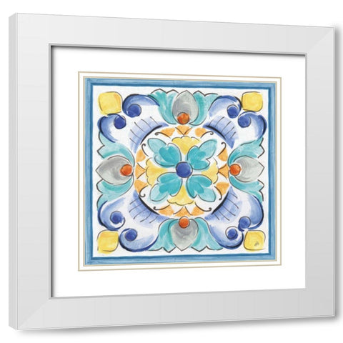 Morning Bloom VII White Modern Wood Framed Art Print with Double Matting by Brissonnet, Daphne