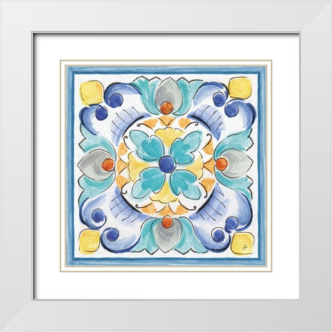 Morning Bloom VII White Modern Wood Framed Art Print with Double Matting by Brissonnet, Daphne