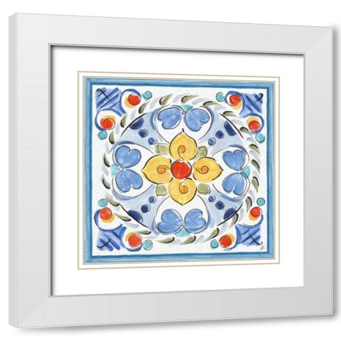 Morning Bloom VIII White Modern Wood Framed Art Print with Double Matting by Brissonnet, Daphne