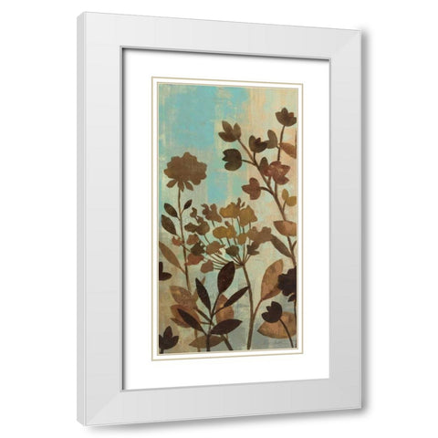 Enchanted Garden I White Modern Wood Framed Art Print with Double Matting by Vassileva, Silvia