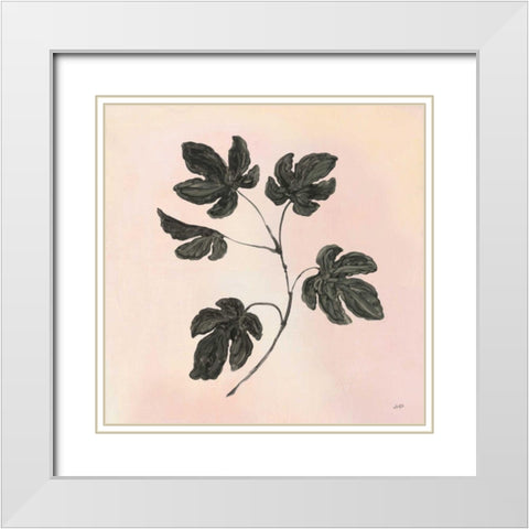 Botanical Study III Blush White Modern Wood Framed Art Print with Double Matting by Purinton, Julia
