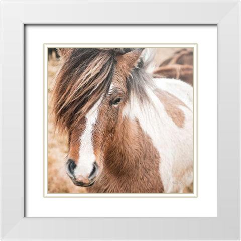 Elska IV White Modern Wood Framed Art Print with Double Matting by Marshall, Laura