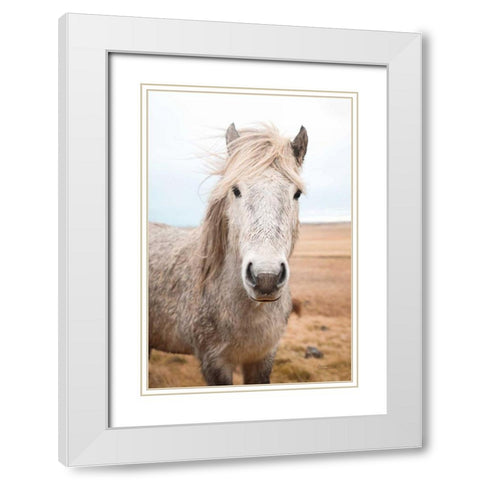 Heida I White Modern Wood Framed Art Print with Double Matting by Marshall, Laura