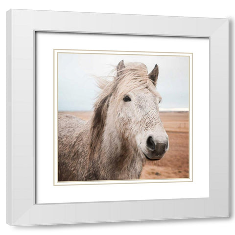 Heida III White Modern Wood Framed Art Print with Double Matting by Marshall, Laura