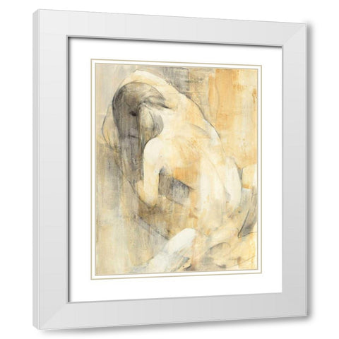 Boudoir I White Modern Wood Framed Art Print with Double Matting by Hristova, Albena