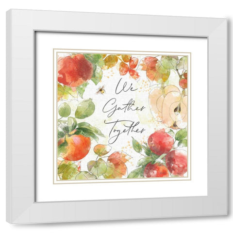 Orchard Harvest III White Modern Wood Framed Art Print with Double Matting by Pertiet, Katie