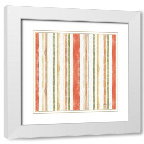 Orchard Harvest Pattern III White Modern Wood Framed Art Print with Double Matting by Pertiet, Katie