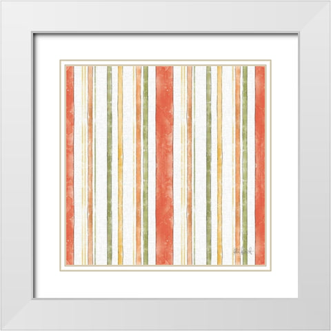 Orchard Harvest Pattern III White Modern Wood Framed Art Print with Double Matting by Pertiet, Katie