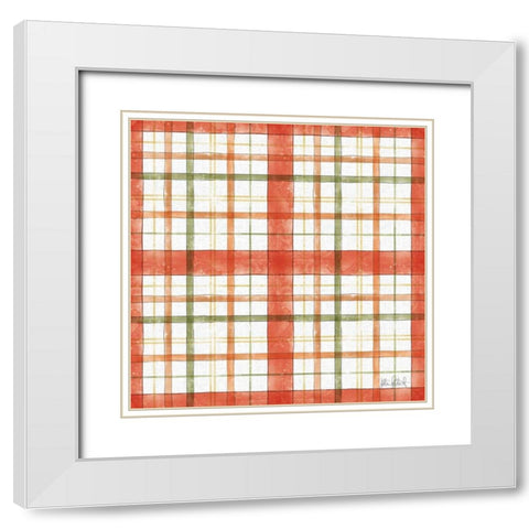 Orchard Harvest Pattern IV White Modern Wood Framed Art Print with Double Matting by Pertiet, Katie