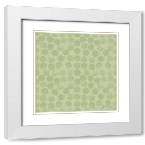 Springtime Bloom Pattern IIIB White Modern Wood Framed Art Print with Double Matting by Grove, Beth
