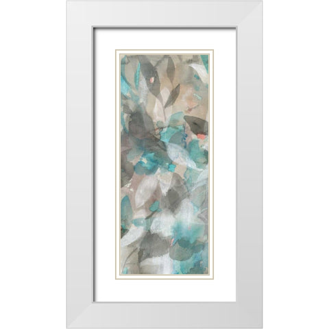 Abstract Nature II White Modern Wood Framed Art Print with Double Matting by Nai, Danhui