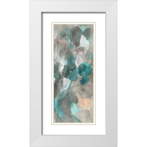 Abstract Nature III White Modern Wood Framed Art Print with Double Matting by Nai, Danhui