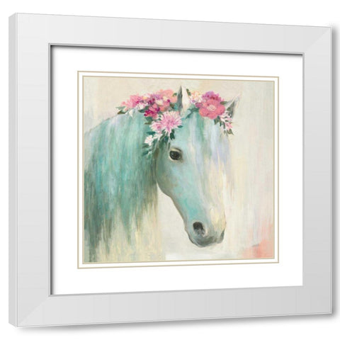 Festival Girl I White Modern Wood Framed Art Print with Double Matting by Purinton, Julia