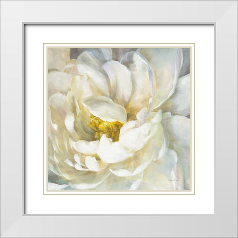 Summer Joy II White Modern Wood Framed Art Print with Double Matting by Nai, Danhui