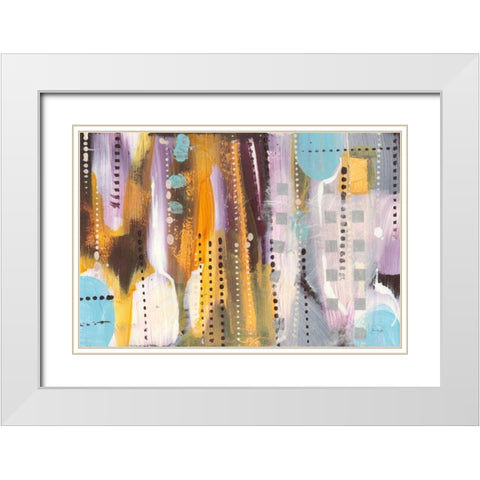 Wine Time Too White Modern Wood Framed Art Print with Double Matting by Griggs, Jan