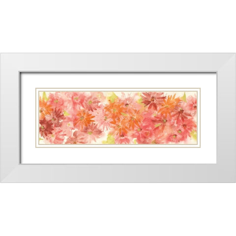 Flowers Afield I White Modern Wood Framed Art Print with Double Matting by Paschke, Chris
