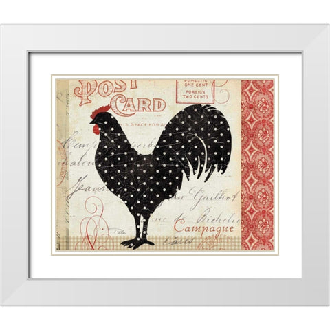 Campagne II White Modern Wood Framed Art Print with Double Matting by Pela