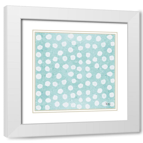 Festive Forest Pattern IXB White Modern Wood Framed Art Print with Double Matting by Charron, Veronique