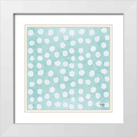 Festive Forest Pattern IXB White Modern Wood Framed Art Print with Double Matting by Charron, Veronique