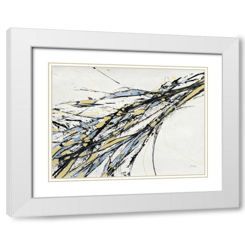 Gravity White Modern Wood Framed Art Print with Double Matting by Griggs, Jan