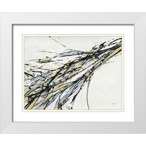 Gravity White Modern Wood Framed Art Print with Double Matting by Griggs, Jan