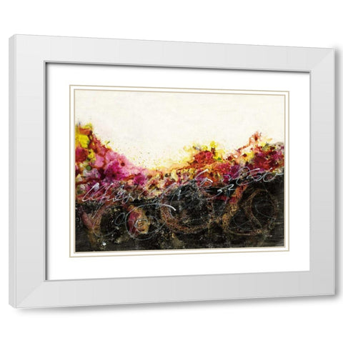 Garden Above White Modern Wood Framed Art Print with Double Matting by Griggs, Jan