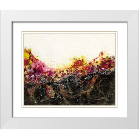 Garden Above White Modern Wood Framed Art Print with Double Matting by Griggs, Jan