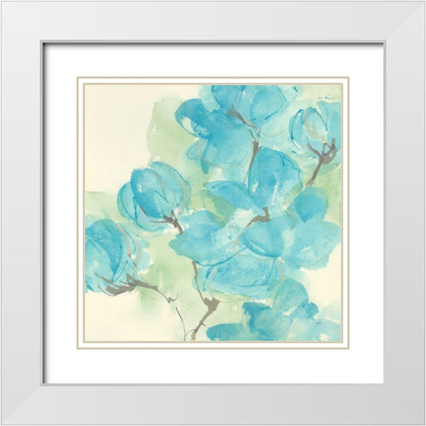 Arabian Jasmine I White Modern Wood Framed Art Print with Double Matting by Paschke, Chris