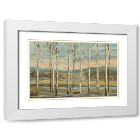 Silver Forest White Modern Wood Framed Art Print with Double Matting by Vassileva, Silvia