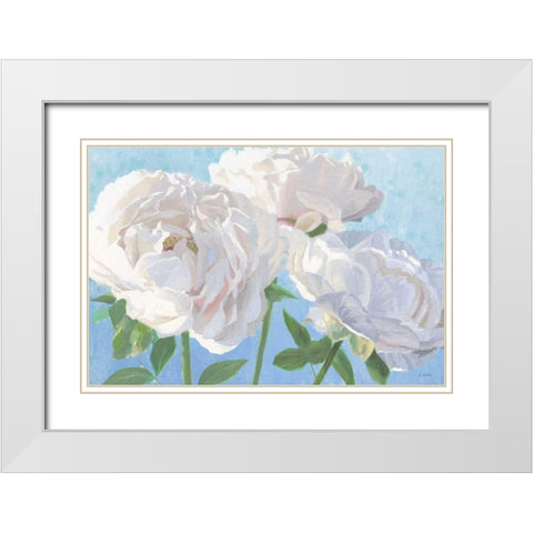 Essence of June I White Modern Wood Framed Art Print with Double Matting by Wiens, James