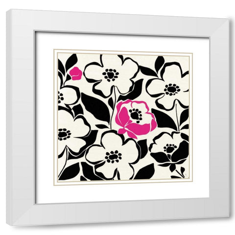 Truly Madly White Modern Wood Framed Art Print with Double Matting by Adams, Sarah