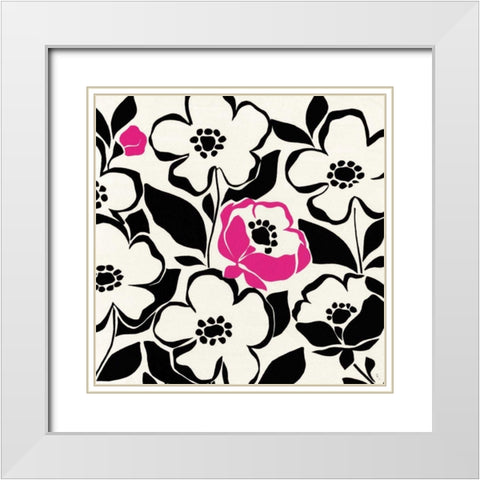 Truly Madly White Modern Wood Framed Art Print with Double Matting by Adams, Sarah