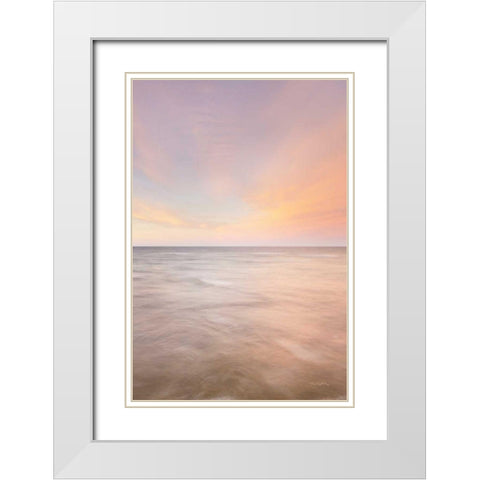 Lake Superior Clouds III White Modern Wood Framed Art Print with Double Matting by Majchrowicz, Alan