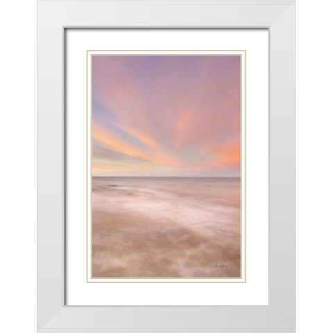 Lake Superior Clouds IV White Modern Wood Framed Art Print with Double Matting by Majchrowicz, Alan