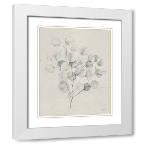 Soft Summer Sketches II Light White Modern Wood Framed Art Print with Double Matting by Wiens, James
