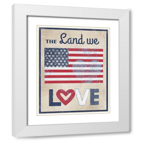 The Land We Love Dark White Modern Wood Framed Art Print with Double Matting by Grove, Beth