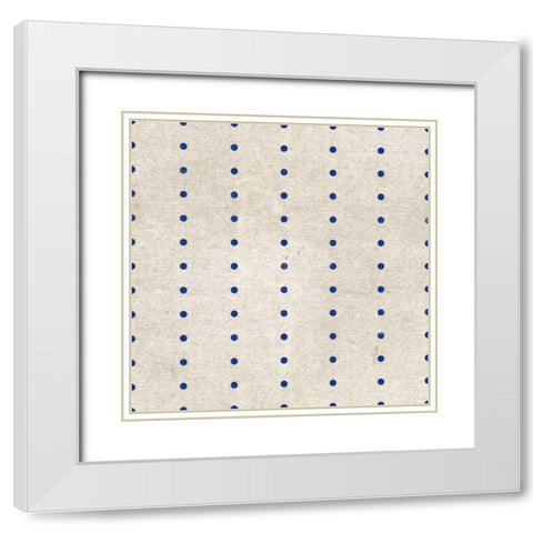 Patriotic Dark Pattern IVA White Modern Wood Framed Art Print with Double Matting by Grove, Beth