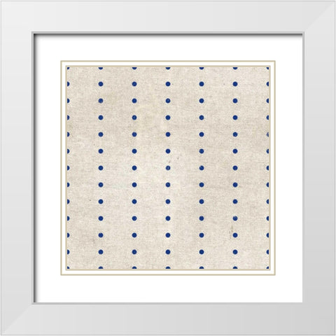 Patriotic Dark Pattern IVA White Modern Wood Framed Art Print with Double Matting by Grove, Beth