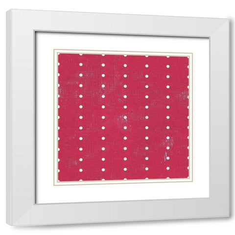 Patriotic Dark Pattern IVB White Modern Wood Framed Art Print with Double Matting by Grove, Beth