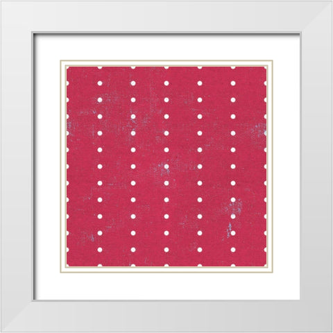 Patriotic Dark Pattern IVB White Modern Wood Framed Art Print with Double Matting by Grove, Beth