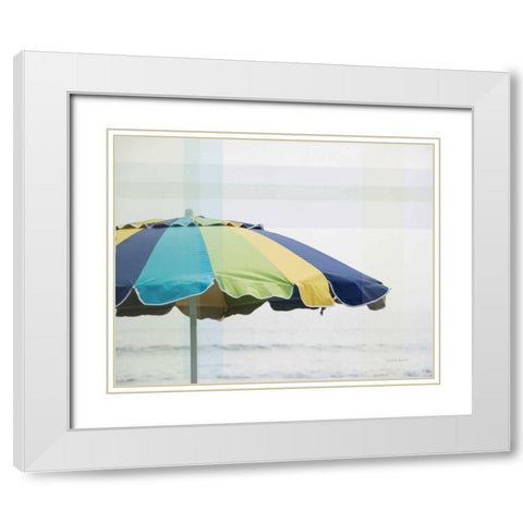Shady I White Modern Wood Framed Art Print with Double Matting by Urquhart, Elizabeth