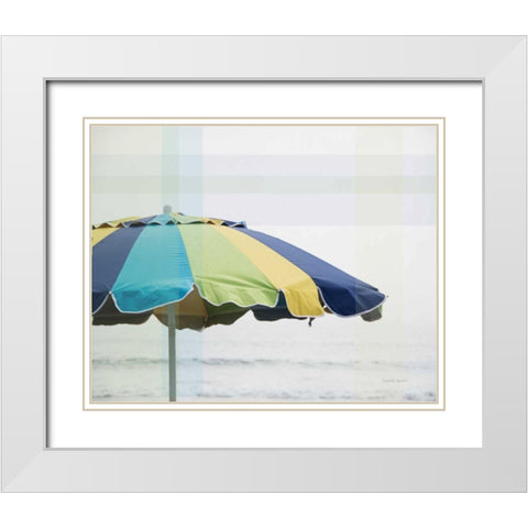 Shady I White Modern Wood Framed Art Print with Double Matting by Urquhart, Elizabeth