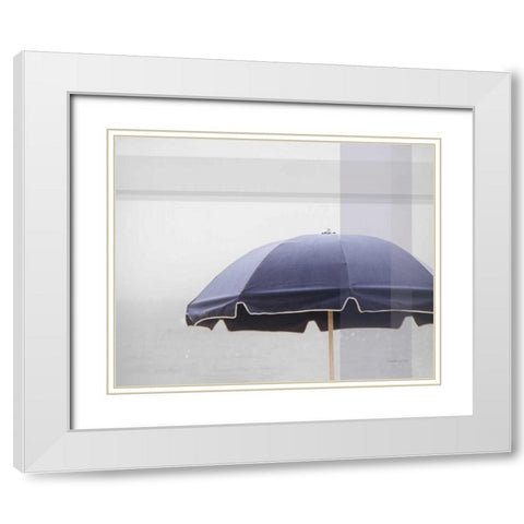 Shady II White Modern Wood Framed Art Print with Double Matting by Urquhart, Elizabeth