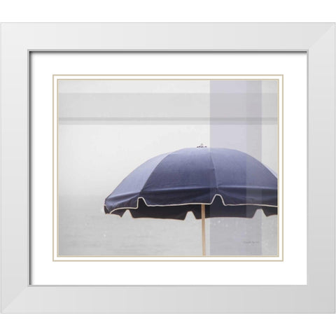 Shady II White Modern Wood Framed Art Print with Double Matting by Urquhart, Elizabeth