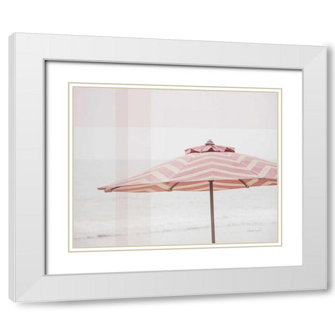 Shady III White Modern Wood Framed Art Print with Double Matting by Urquhart, Elizabeth